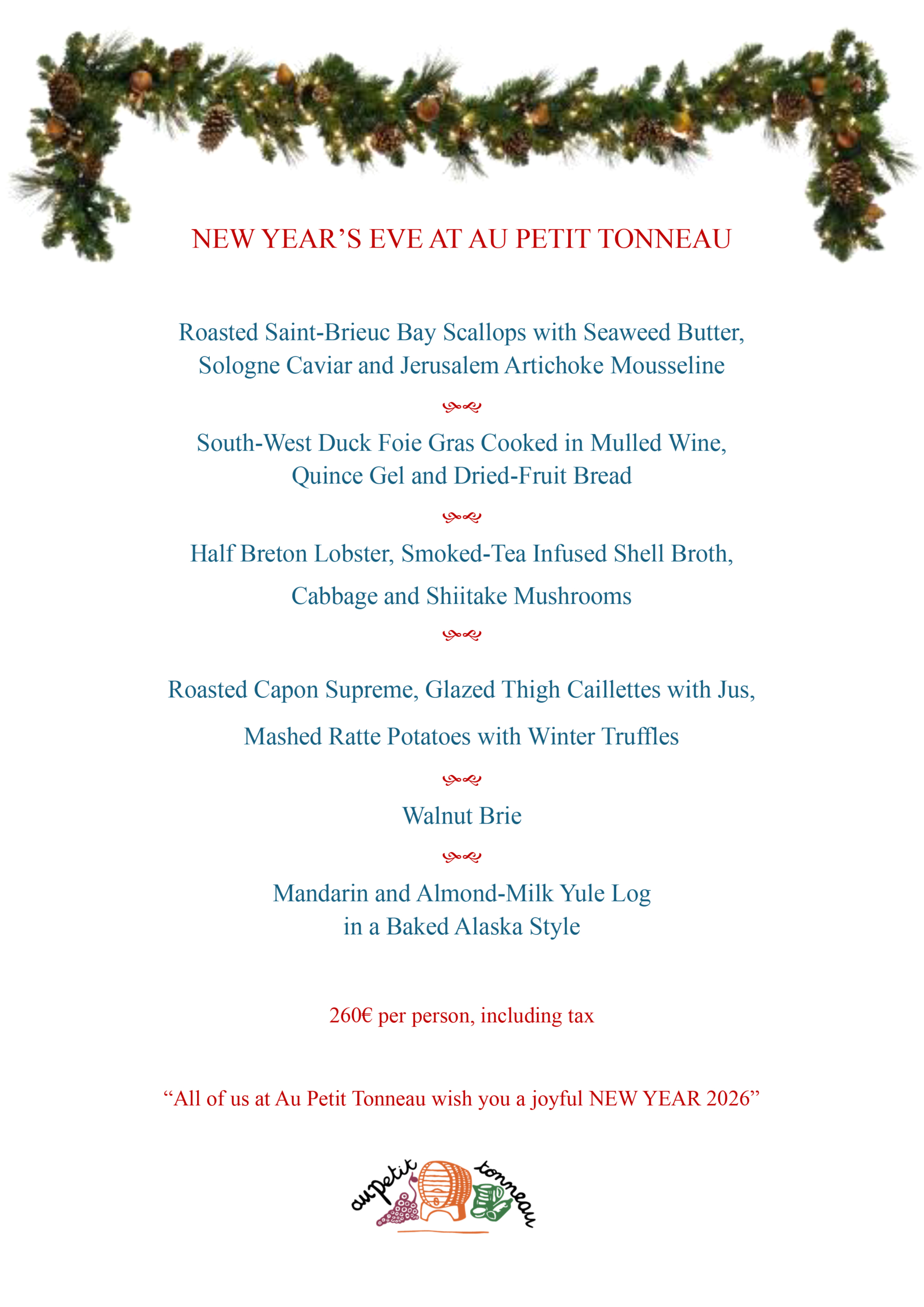 Menu de NYE GB